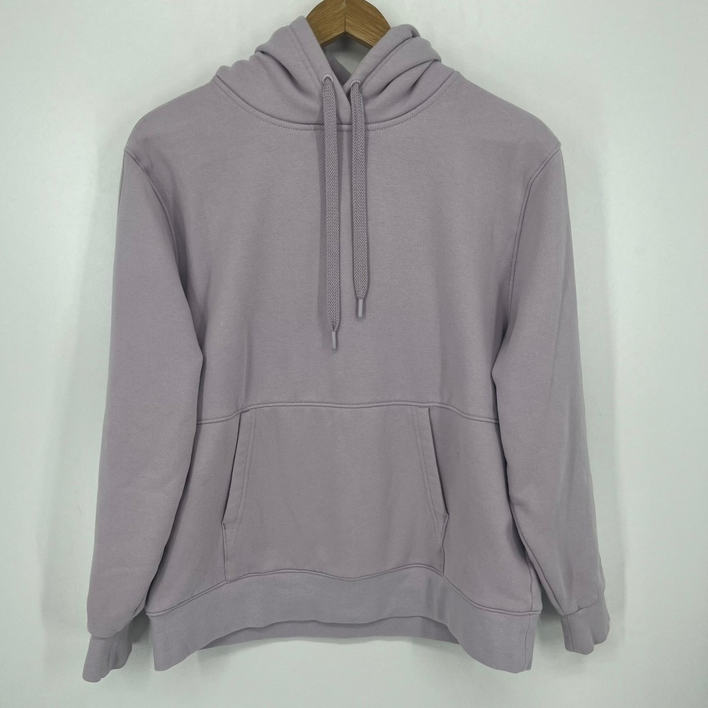 Athleta Retroplush Hoodie Womens Medium Lavender Purple Pullover Sweatshirt - Picture 1 of 16